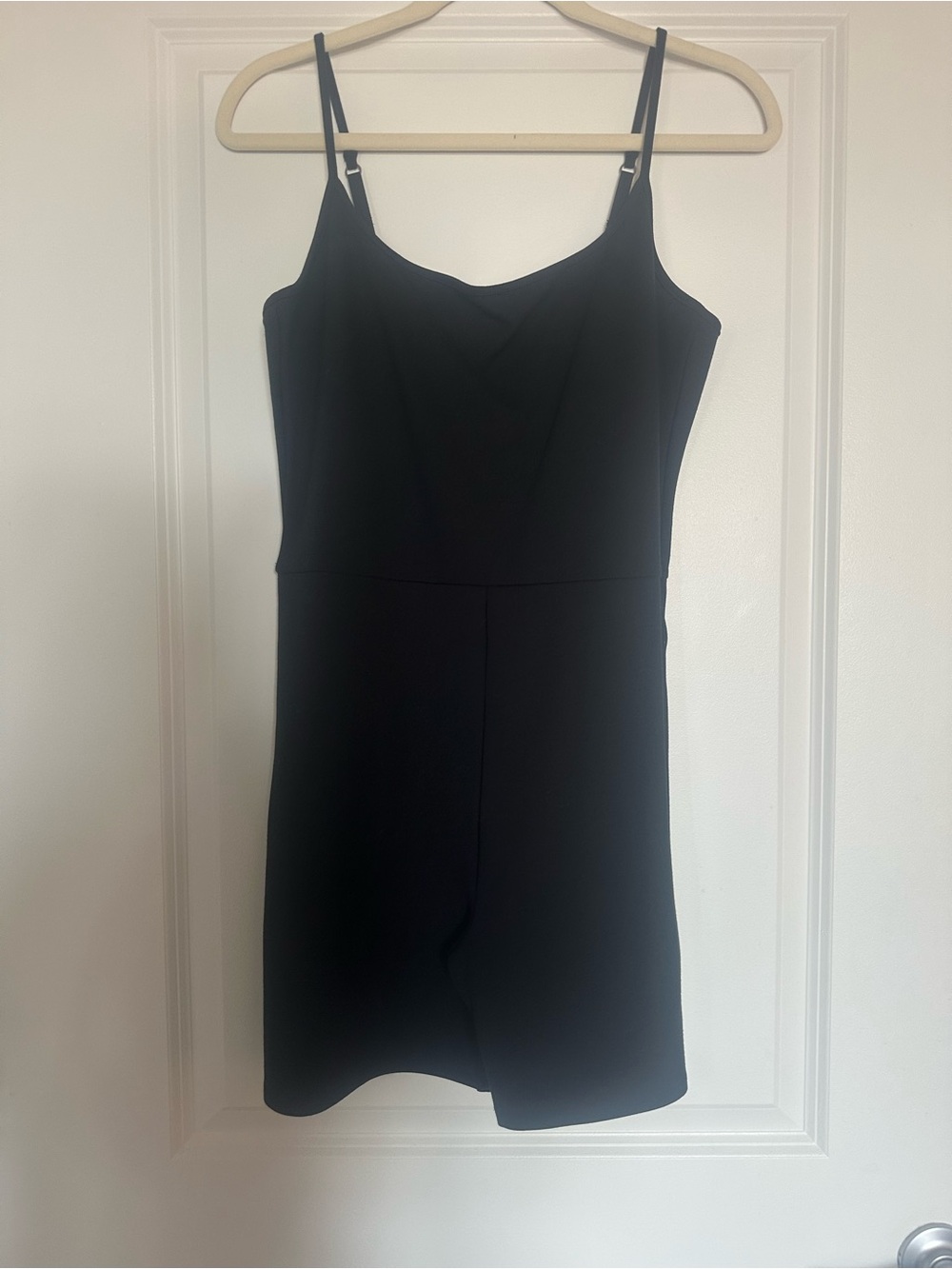 Abercrombie & Fitch Black Spaghetti Strap Bodysuit Romper